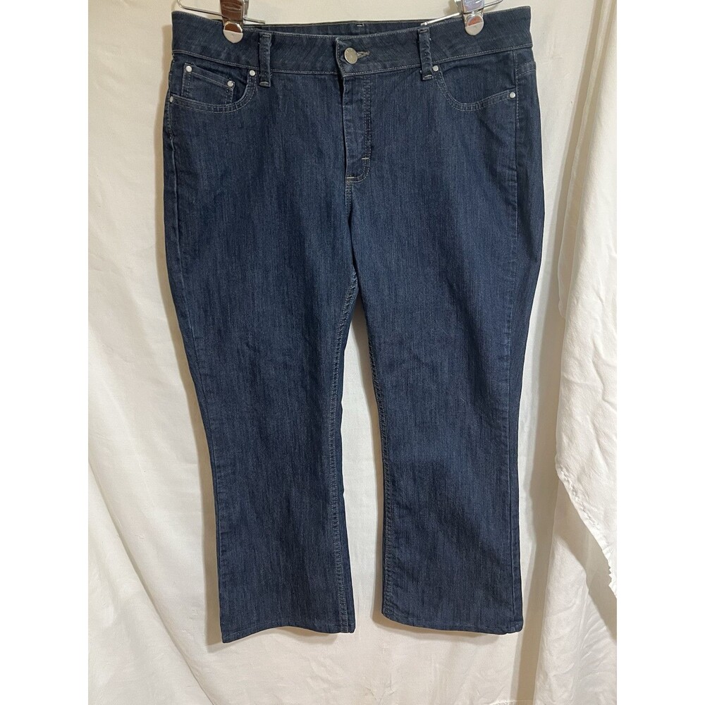 Lee Riders Comfort Tummy slimming mid rise bootcut jeans 14 stretch dark Mom X